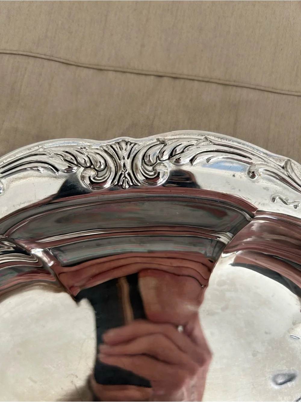 Vintage Towle silverplate platter